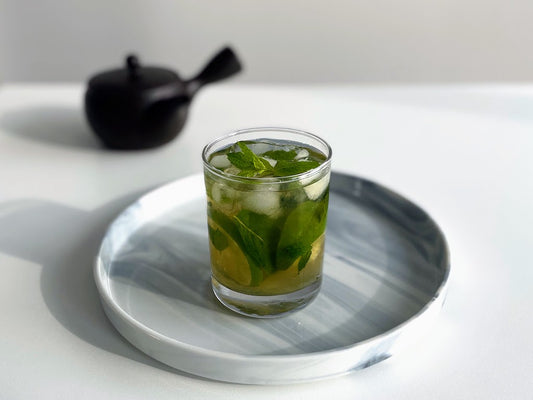 Hojicha Mojito Mocktail